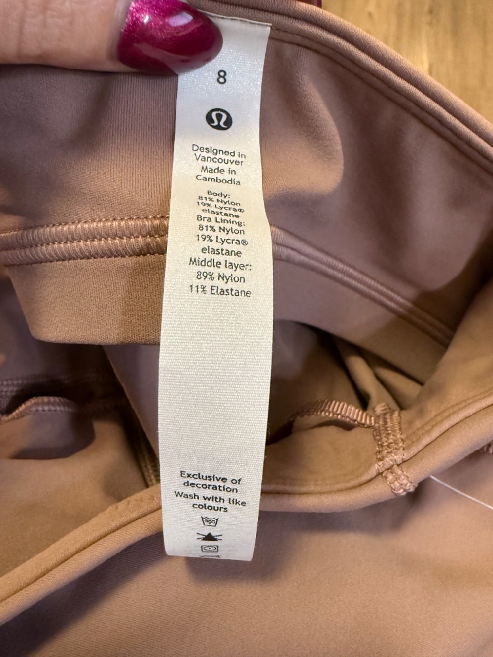 Lululemon Align Halter Tank Twilight Rose Brown Size 8 - Picture 5 of 9